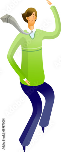 Side view of man standing