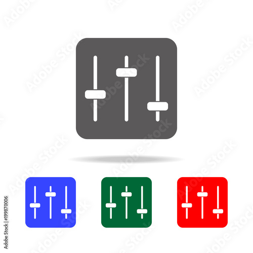mixer icon. Elements of cinema and filmography multi colored icons. Premium quality graphic design icon. Simple icon for websites, web design, mobile app, info graphics