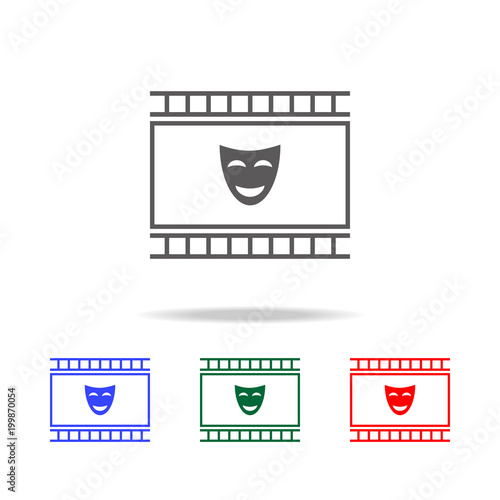 comedy icon. Elements of cinema and filmography multi colored icons. Premium quality graphic design icon. Simple icon for websites, web design, mobile app, info graphics