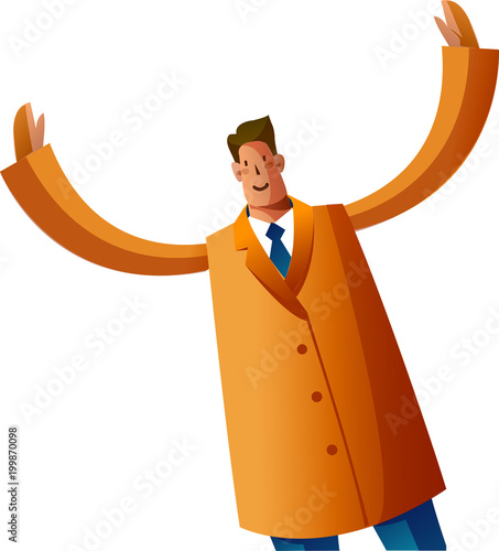 Rear view of man standing