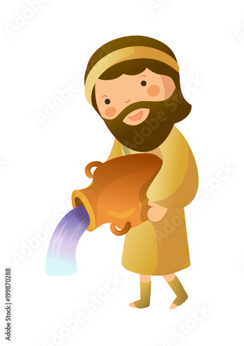 Close-up of man holding pot