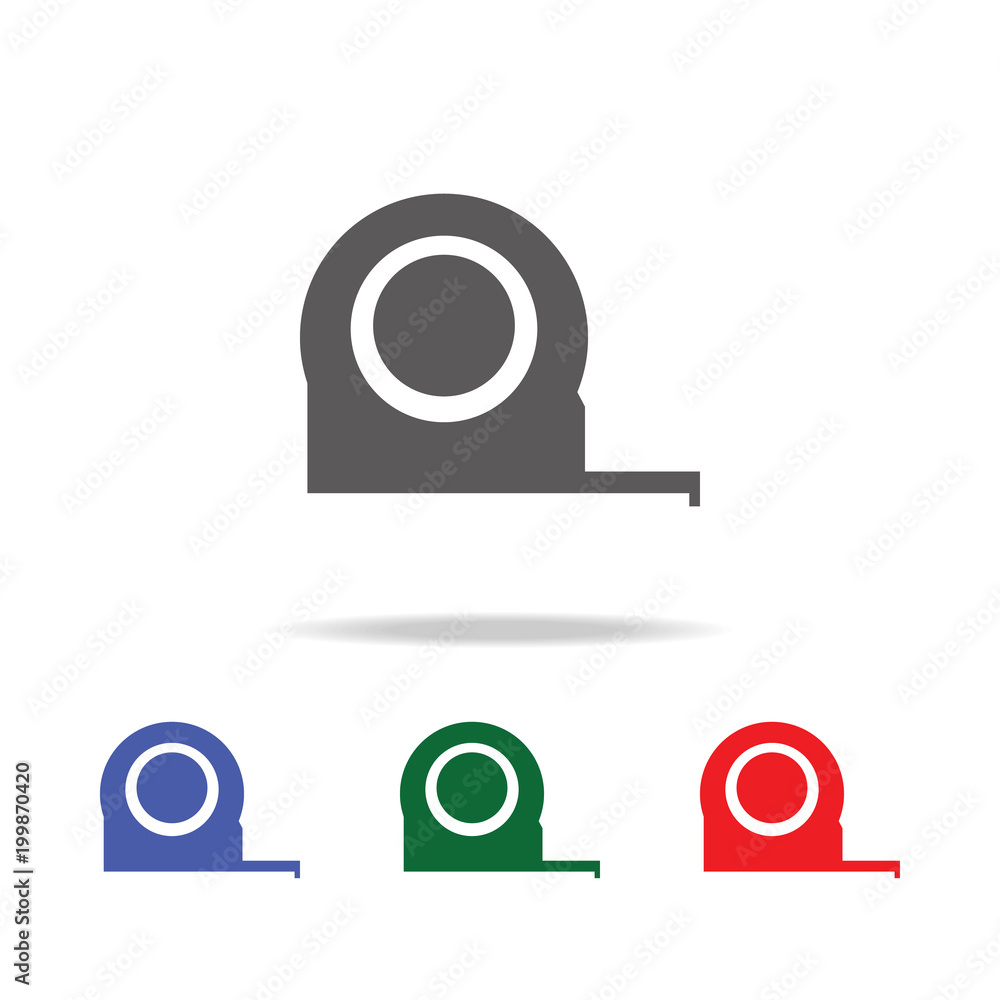 Tape measure icon. Elements of construction tools multi colored icons. Premium quality graphic design icon. Simple icon for websites, web design, mobile app, info graphics Tape measure icon. Elements of construction tools multi colored icons. Premium quality graphic design icon. Simple icon for websites, web design, mobile app, info graphics