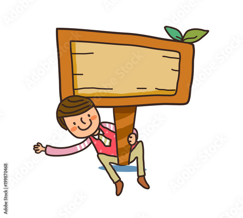 Close-up of boy sitting by board