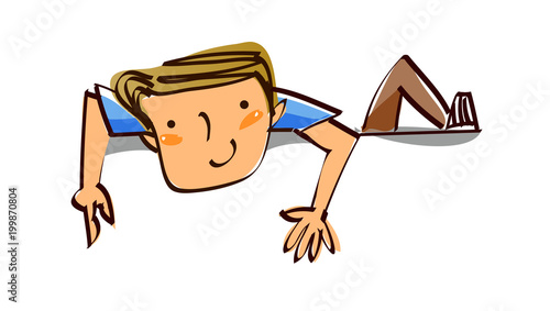 Close-up of boy smiling