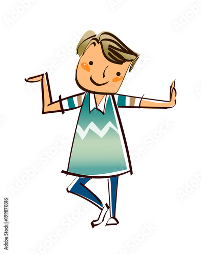 Close-up of boy standing
