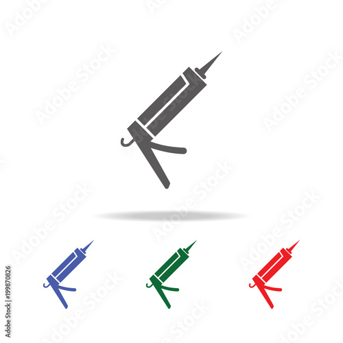 Glue gun Icon. Elements of construction tools multi colored icons. Premium quality graphic design icon. Simple icon for websites, web design, mobile app, info graphics