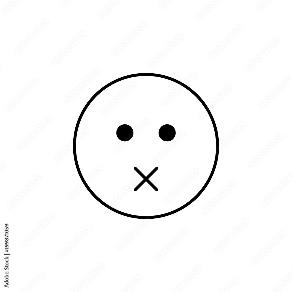 nothing to say icon. Detailed set of avatars of professions icons. Premium quality line graphic design. One of the collection icons for websites, web design, mobile app nothing to say icon. Detailed set of avatars of professions icons. Premium quality line graphic design. One of the collection icons for websites, web design, mobile app