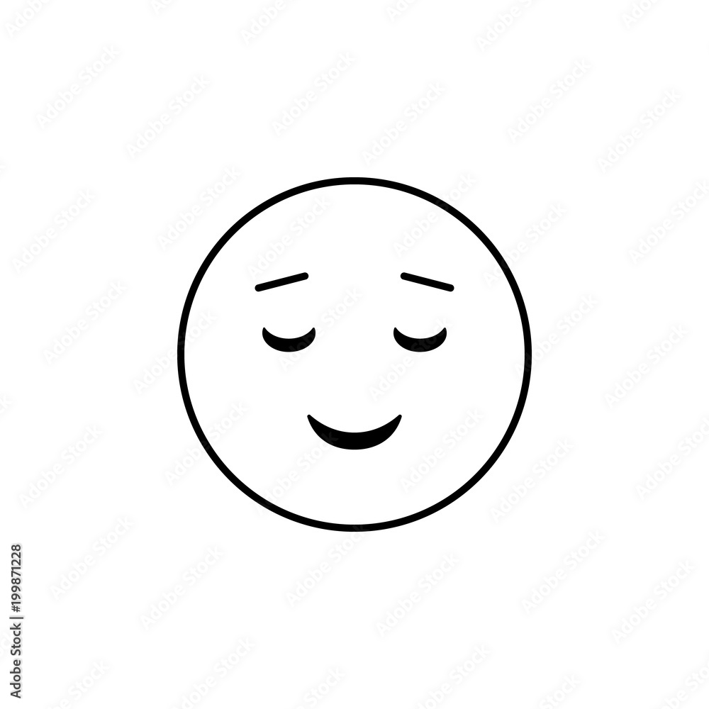 easy pleasant smile icon. Detailed set of avatars of professions icons. Premium quality line graphic design. One of the collection icons for websites, web design, mobile app