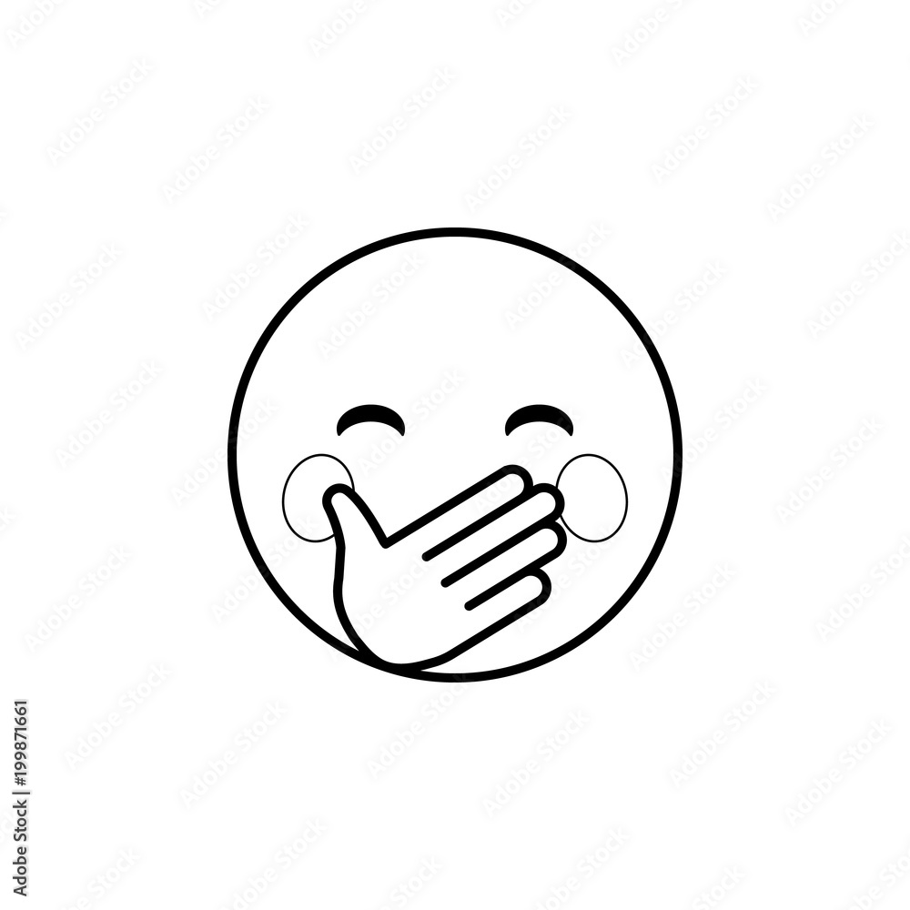 hold a laugh icon. Detailed set of avatars of professions icons. Premium quality line graphic design. One of the collection icons for websites, web design, mobile app hold a laugh icon. Detailed set of avatars of professions icons. Premium quality line graphic design. One of the collection icons for websites, web design, mobile app