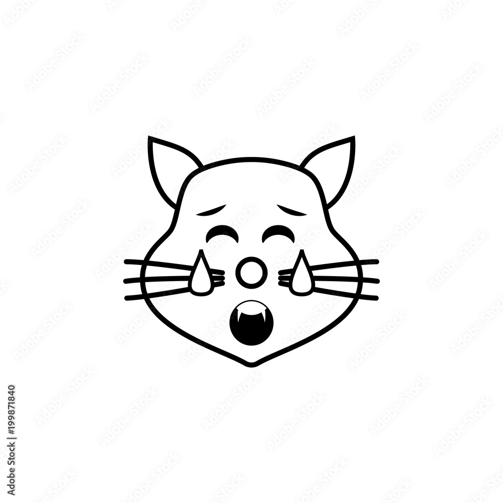 tired cat icon. Detailed set of avatars of professions icons. Premium quality line graphic design. One of the collection icons for websites, web design, mobile app tired cat icon. Detailed set of avatars of professions icons. Premium quality line graphic design. One of the collection icons for websites, web design, mobile app