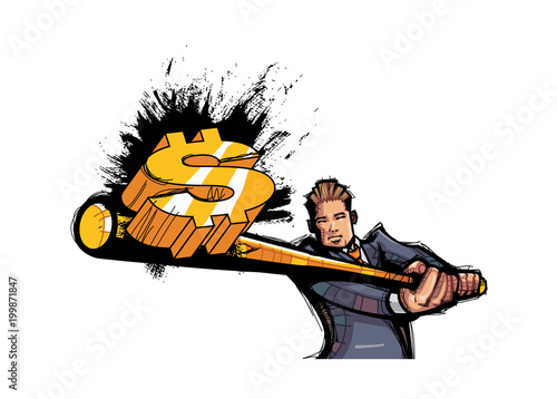 Close-up of man holding stick