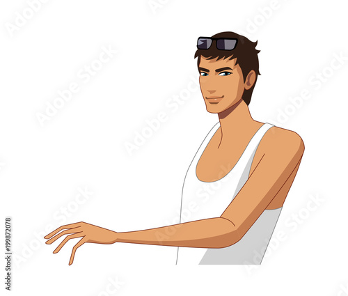 Portrait of man smiling
