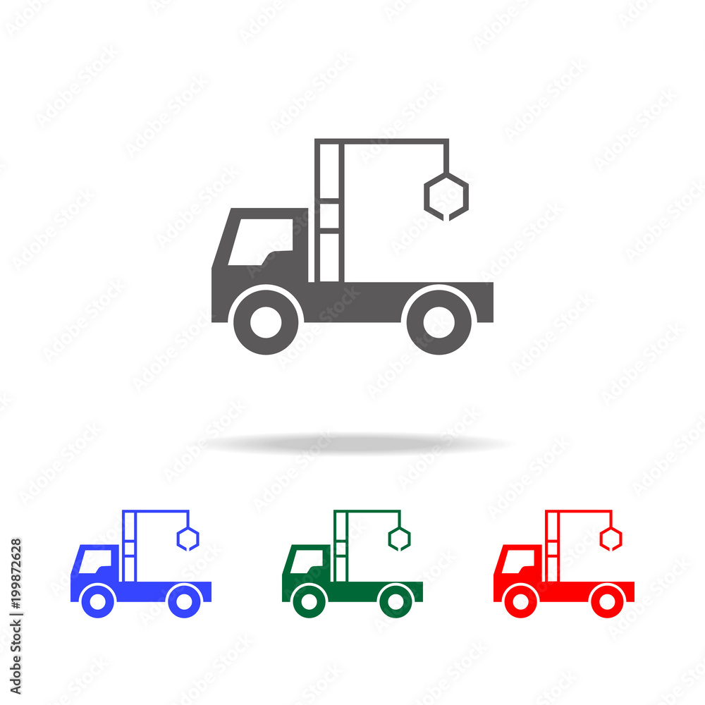 truck crane icon. Elements of construction tools multi colored icons. Premium quality graphic design icon. Simple icon for websites, web design, mobile app, info graphics truck crane icon. Elements of construction tools multi colored icons. Premium quality graphic design icon. Simple icon for websites, web design, mobile app, info graphics