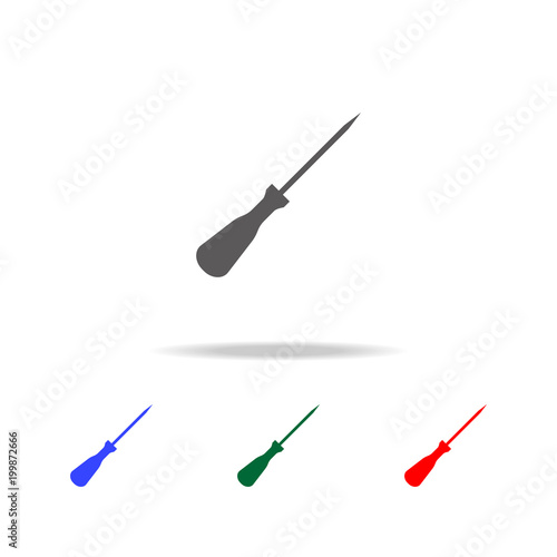 awl icon. Elements of construction tools multi colored icons. Premium quality graphic design icon. Simple icon for websites, web design, mobile app, info graphics