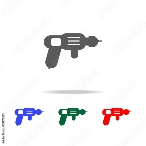 drilling machine - perforator icon. Elements of construction tools multi colored icons. Premium quality graphic design icon. Simple icon for websites, web design, mobile app
