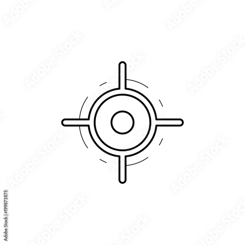 pointer on the map icon. Element of navigation illustration. Premium quality graphic design icon. Signs and symbols collection icon for websites, web design, mobile app