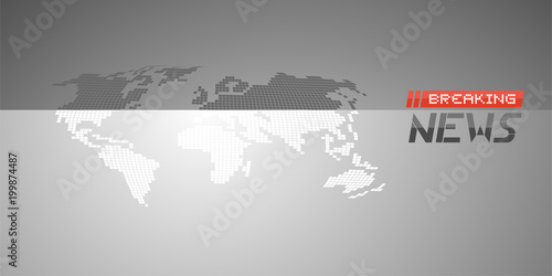World breaking news illustration