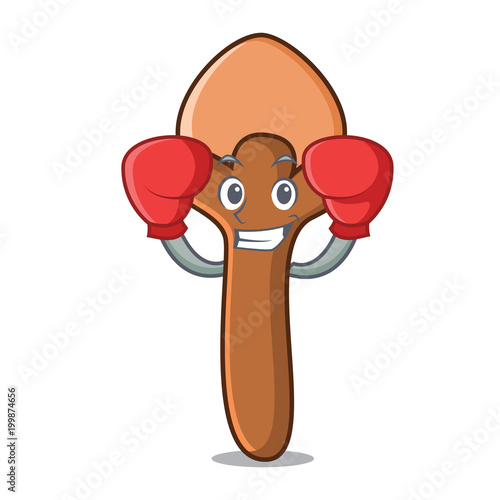 Boxing cloves character cartoon style