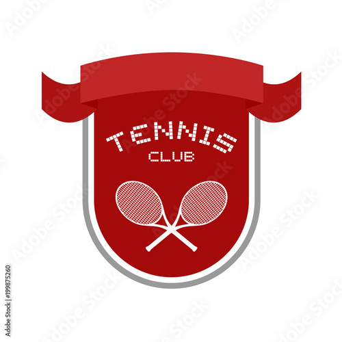 Design of tennis emblem