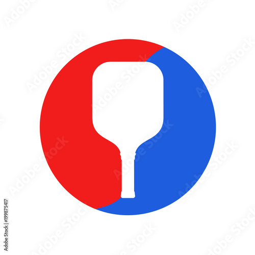 Pickleball racket icon