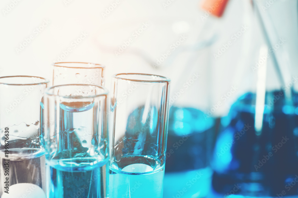 Glass laboratory chemical test in lap room. Science concept Glass laboratory chemical test in lap room. Science concept