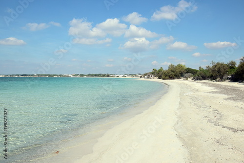 Beach in Porto Cesareo in  Salento Apulia region Italy