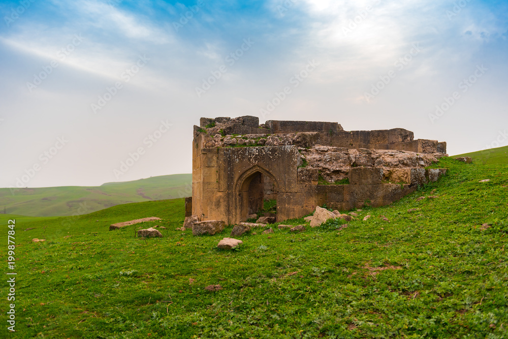 Ancient historical mausoleums complex of of the 16th century. District of Shemakhy city, Azerbaijan
