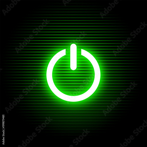 On green light button