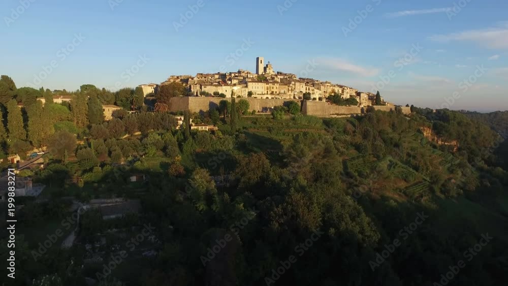Aerial view of Saint-Paul-de-Vence Aerial view of Saint-Paul-de-Vence