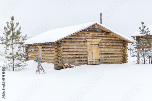 Chopped wooden hut © ads861
