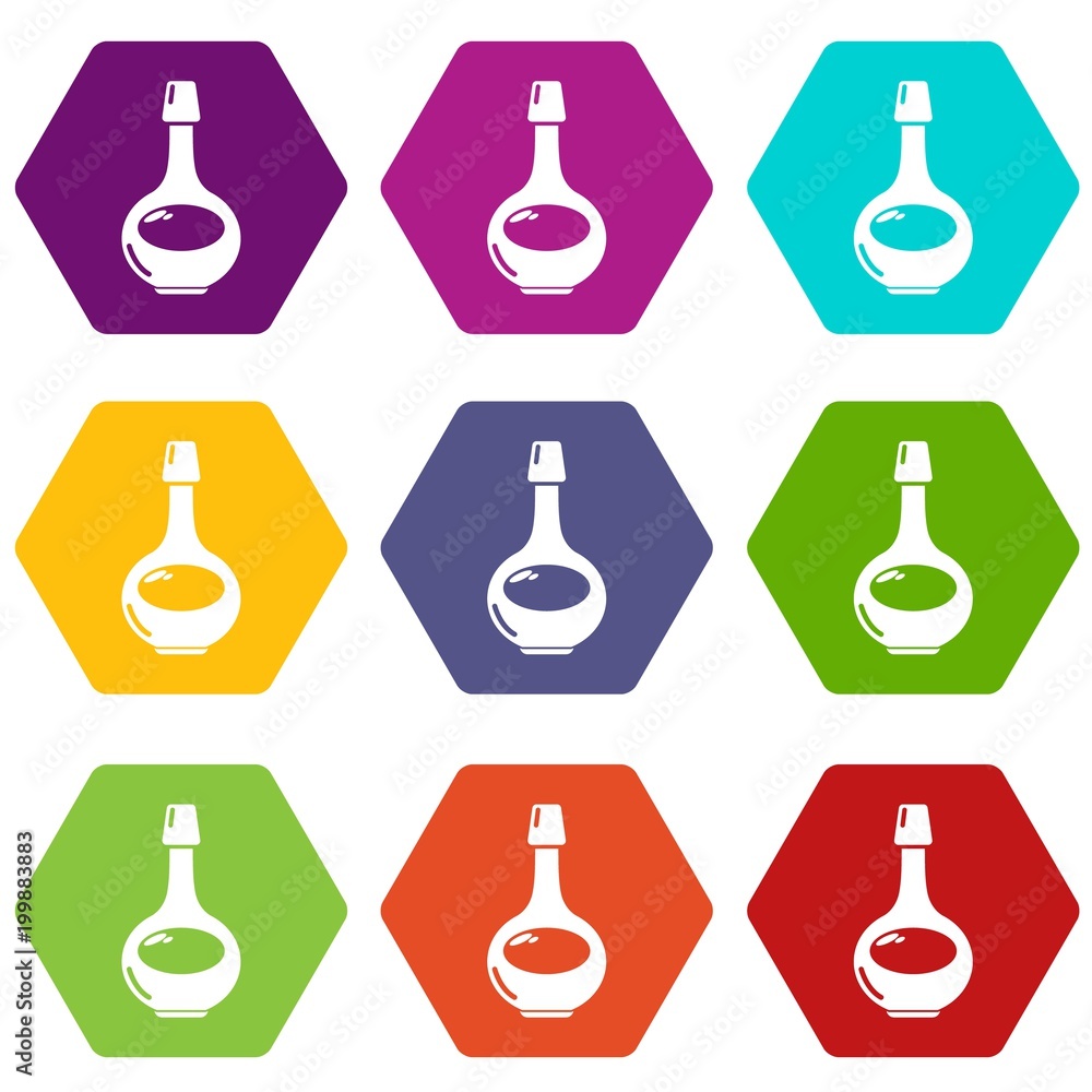 Cognac icons set 9 vector Cognac icons set 9 vector