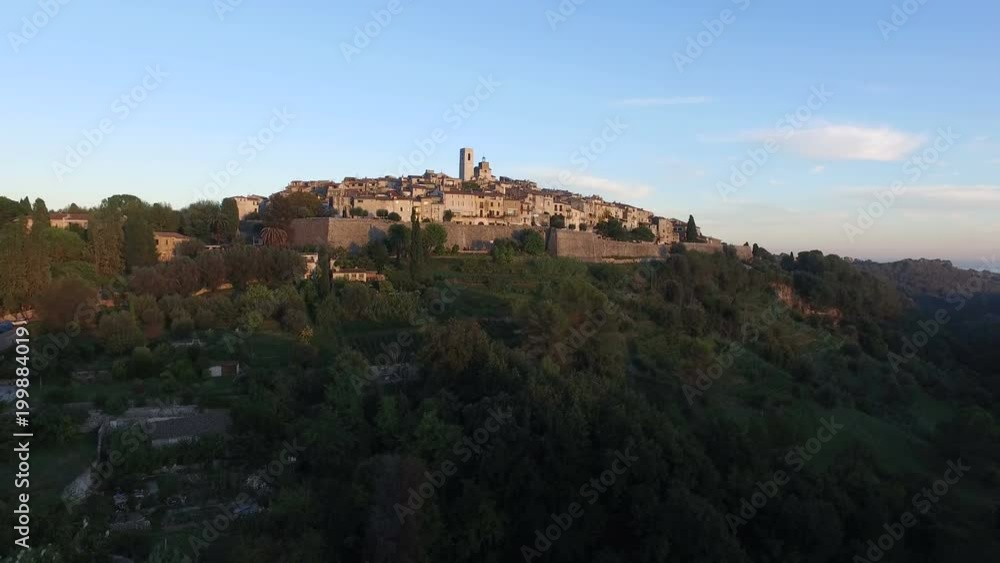 Aerial view of a hilltop village Aerial view of a hilltop village