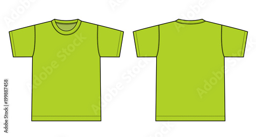 Tshirts illustration ( yellow green/light green ) 