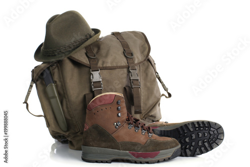Backpack and other equipment for travelling