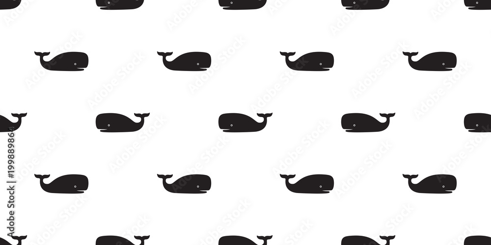 whale Seamless Pattern vector shark dolphin tail fin isolated repeat background wallpaper illustration whale Seamless Pattern vector shark dolphin tail fin isolated repeat background wallpaper illustration