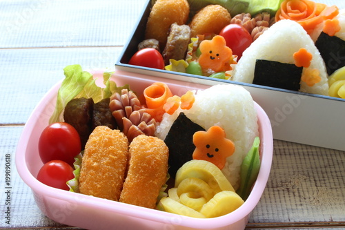 Cuadro en lienzo お花のお弁当