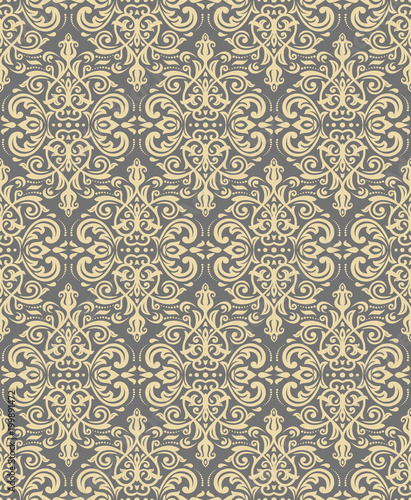 Orient vector classic golden pattern. Seamless abstract background with vintage elements. Orient background. Ornament for wallpaper and packaging