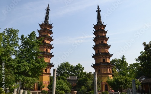 Twin Pagodas, Suzhou, Jiangsu, China