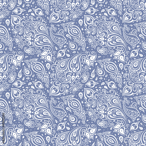 Wallpaper Mural Paisley background. Hand Drawn ornament. Vector illustration Torontodigital.ca