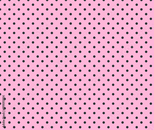 Black and Pink Polka Dot Background