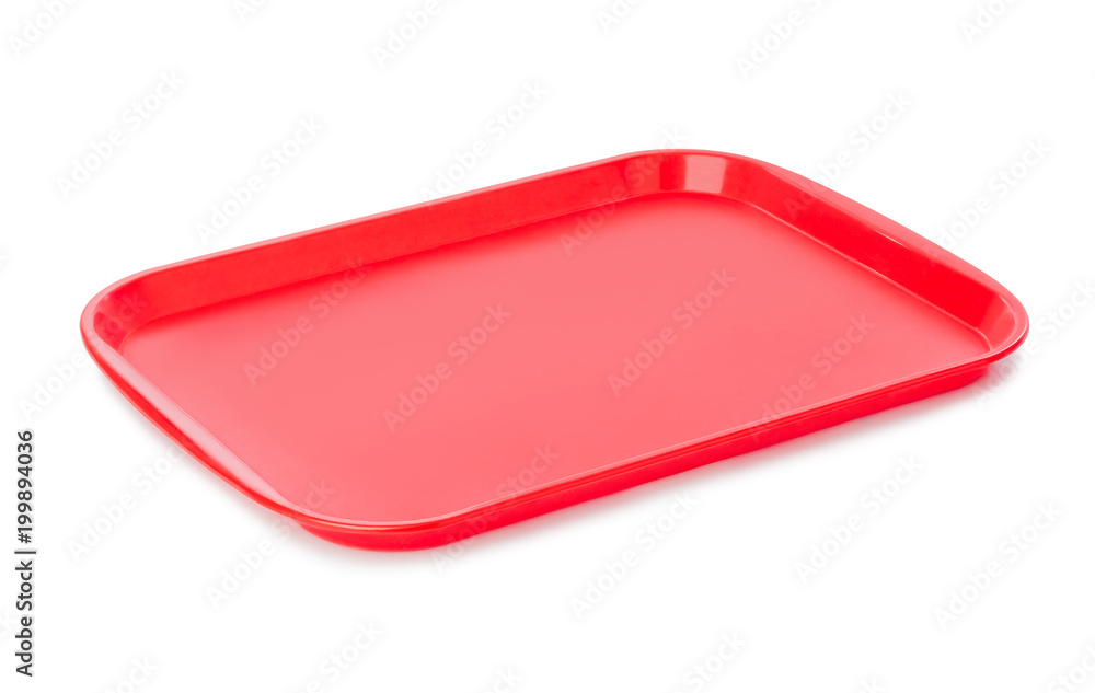 Red kitchen tray