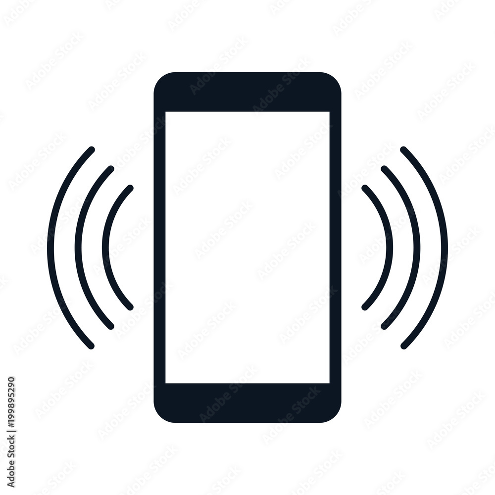 mobile phone ringing, simple icon. vector flat illustration. mobile phone ringing, simple icon. vector flat illustration.