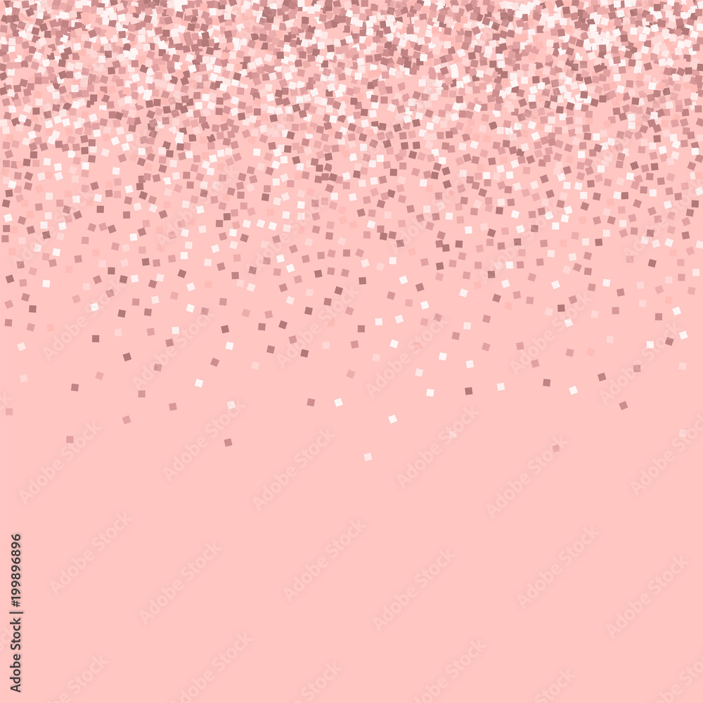 Pink gold glitter. Scatter top gradient with pink gold glitter on pink  background. Mesmeric Vector illustration. Stock Vector | Adobe Stock