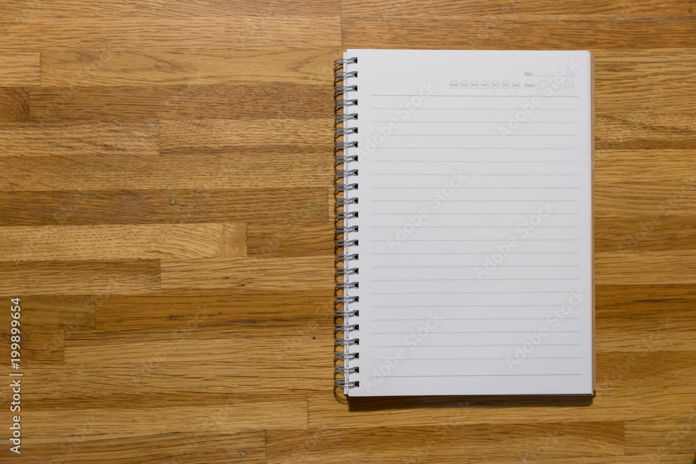 Blank notebook on wooden table, to do list, reminder. Blank notebook on wooden table, to do list, reminder.