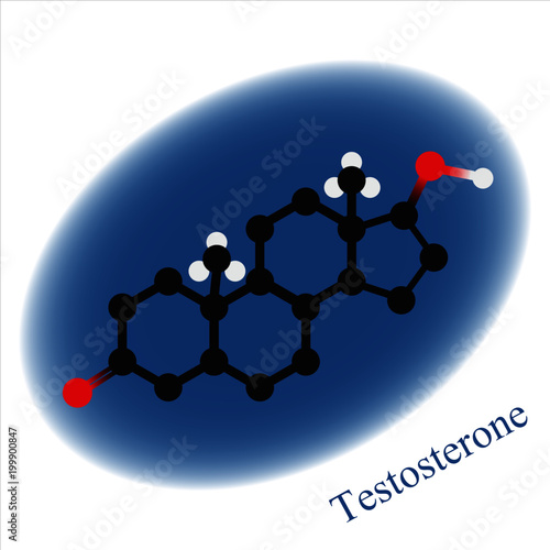 Testosterone illustration