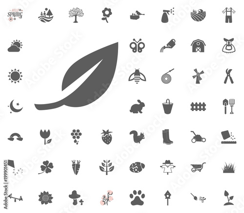 Leaf icon. Spring vector illustration icon set.