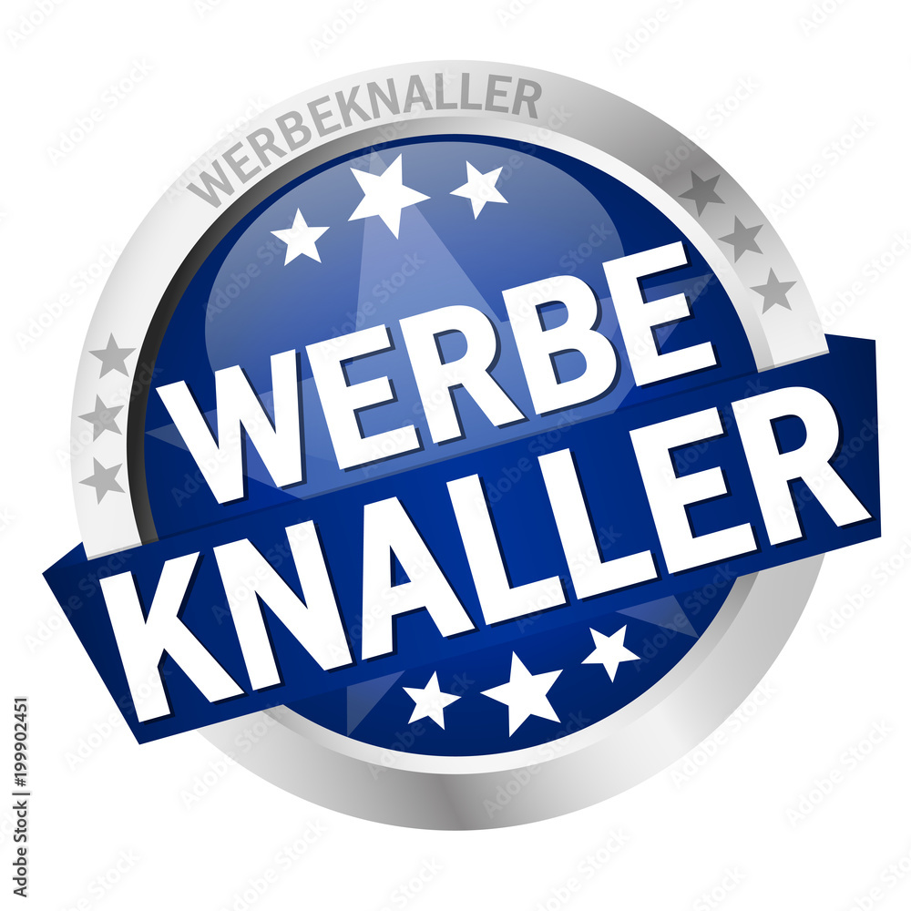 Button with banner Werbeknaller Button with banner Werbeknaller