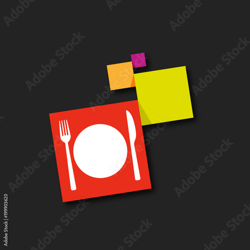 restaurant, fourchette et couteau