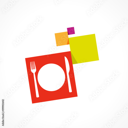 restaurant, fourchette et couteau