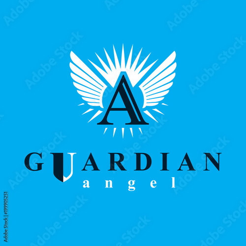 Holy spirit graphic vector logo for use in educational and religious organizations.